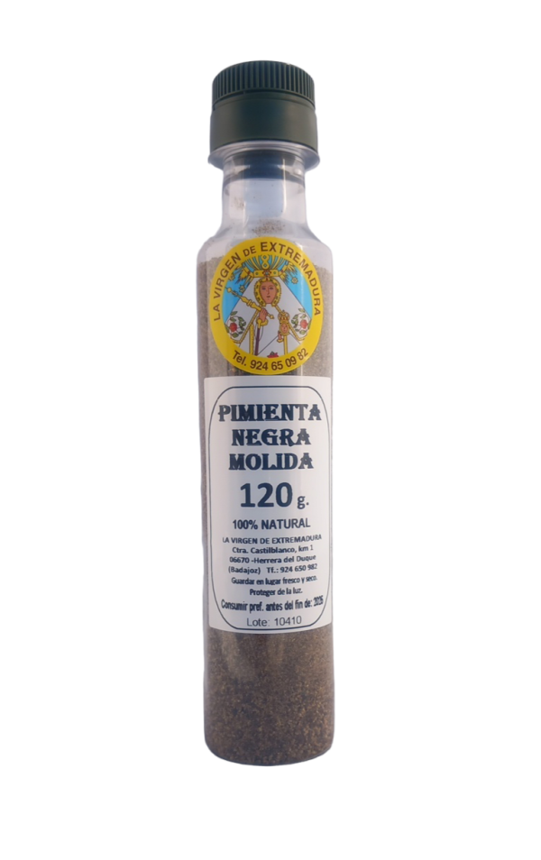Pimienta Negra Molida 120g. 100% Natural.
