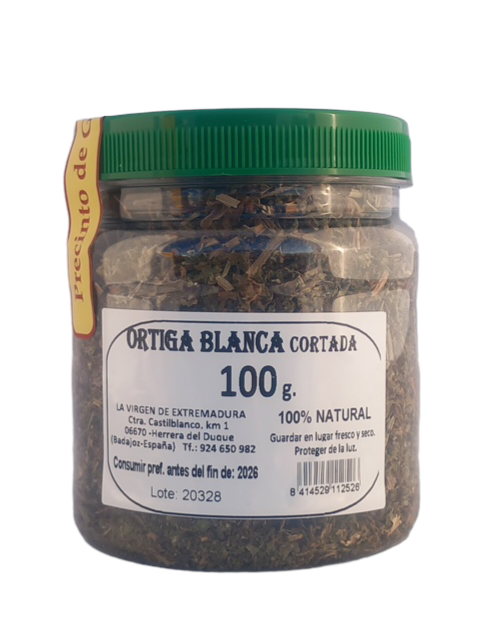 Ortiga Blanca Cortada 100g. 100% Natural.
