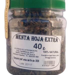 Menta Hoja Extra 40g. 100 % Natural.